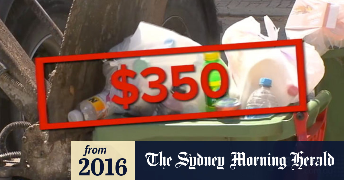 Video Fines for dirty rubbish bins?